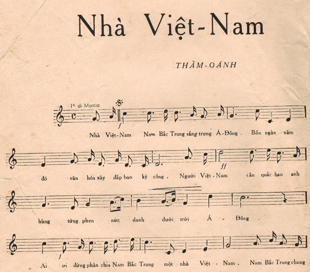 Sheet nhạc Nhà Việt Nam